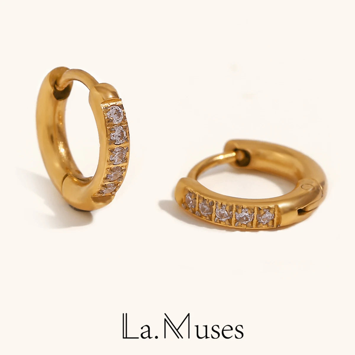 Golden Professionalism La.Muses Rounded Luxury Hoops