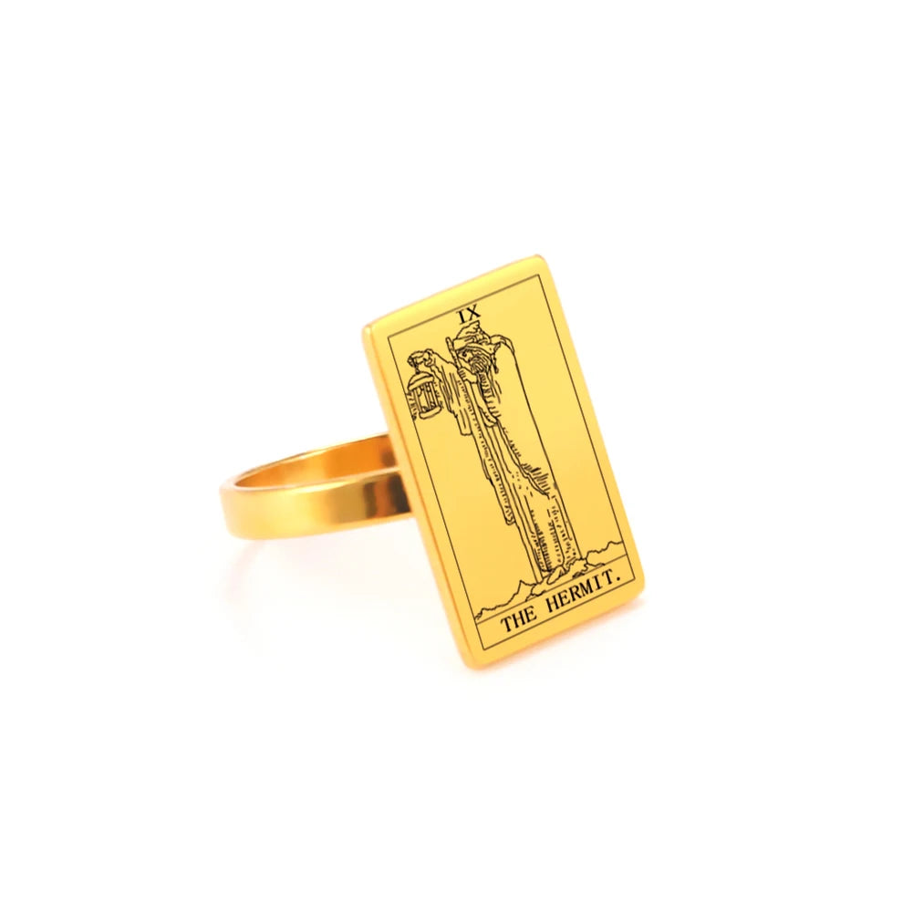 The Major Arcana Tarot Card Ring Mystic Elegance