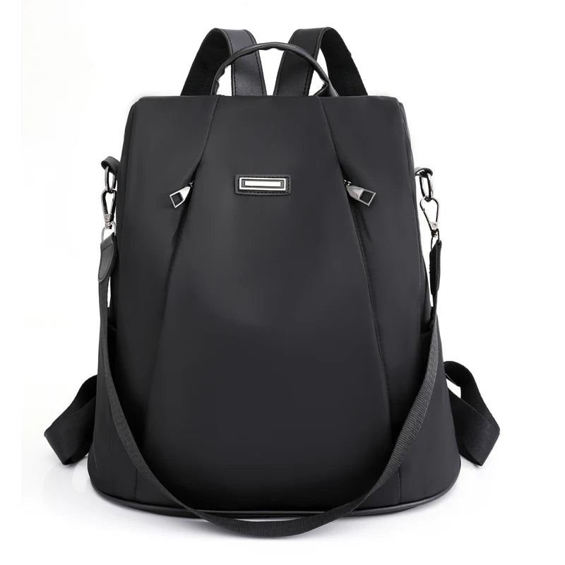 Women's Anti-Theft Nylon Backpack – Casual Travel & Everyday Use