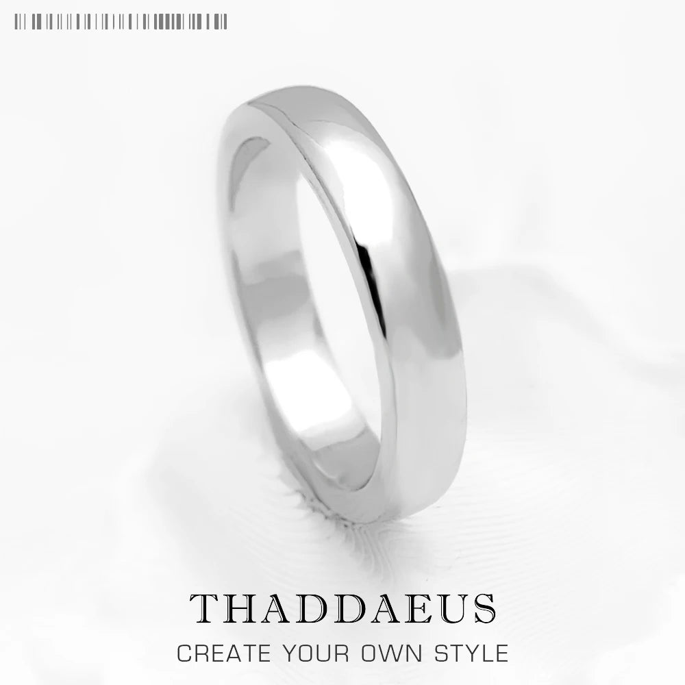 Timeless Unity: Classic Sterling Silver Friendship & Wedding Band
