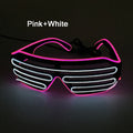 LED EL Shutter Glow Glasses for Parties & Festivals