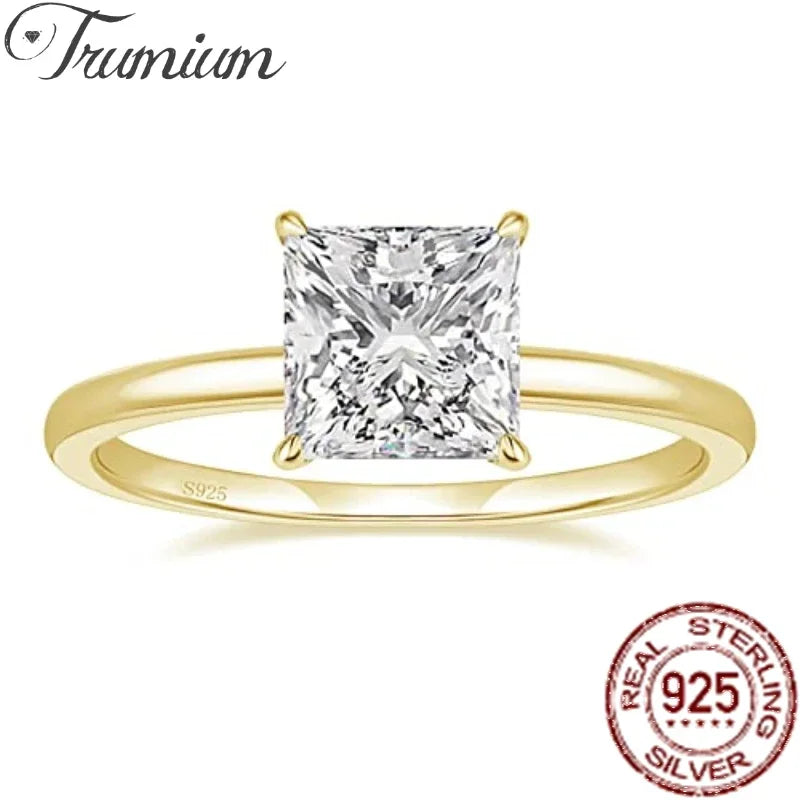 Royal Elegance Trumium 2CT Princess Cut Promise Ring