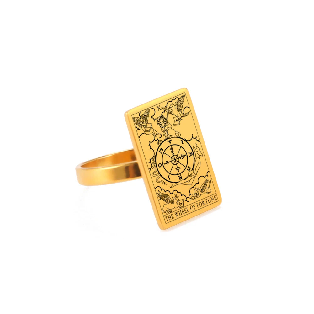 The Major Arcana Tarot Card Ring Mystic Elegance