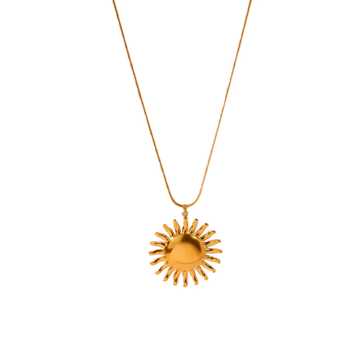 Solar Radiance – 18K Gold Plated Sun Pendant