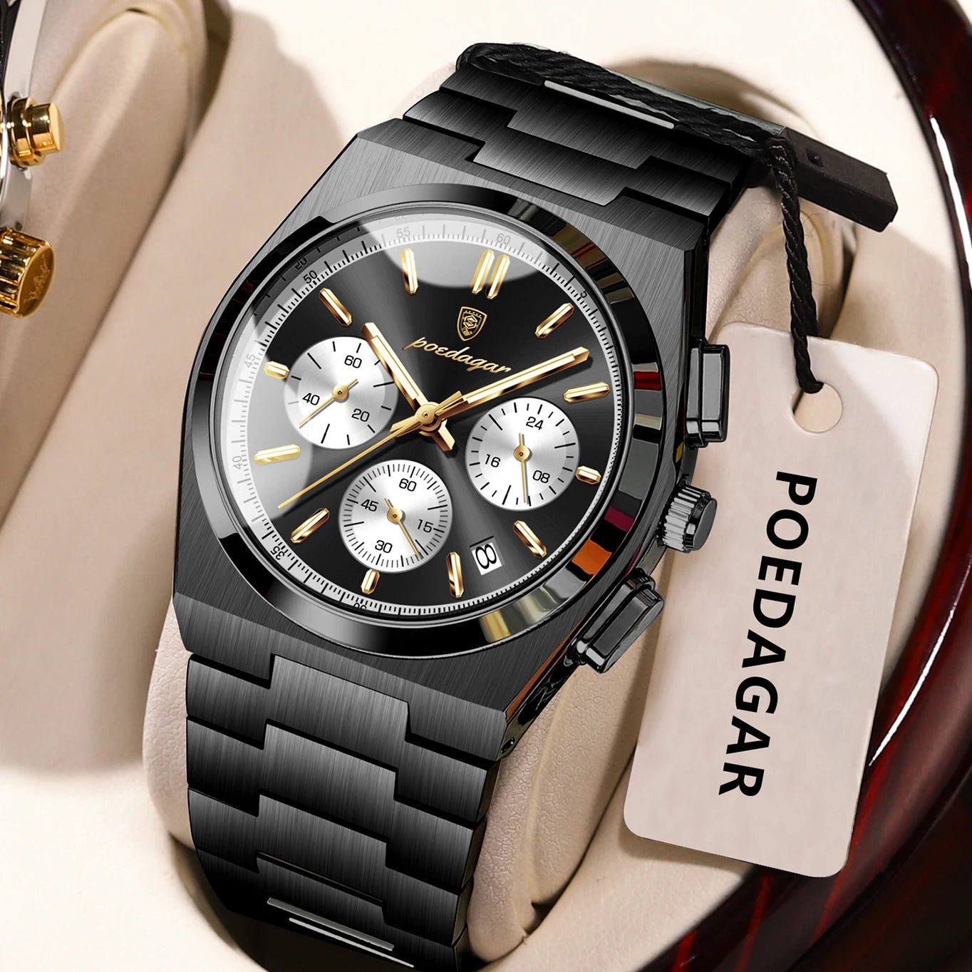 Dynamic Power POEDAGAR Professional Steel Chronograph
