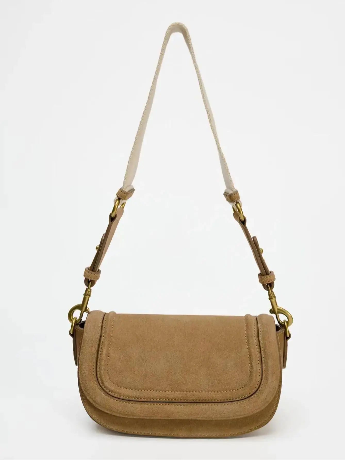 Casual Retro PU Crossbody Bag – Large Capacity with Adjustable Strap