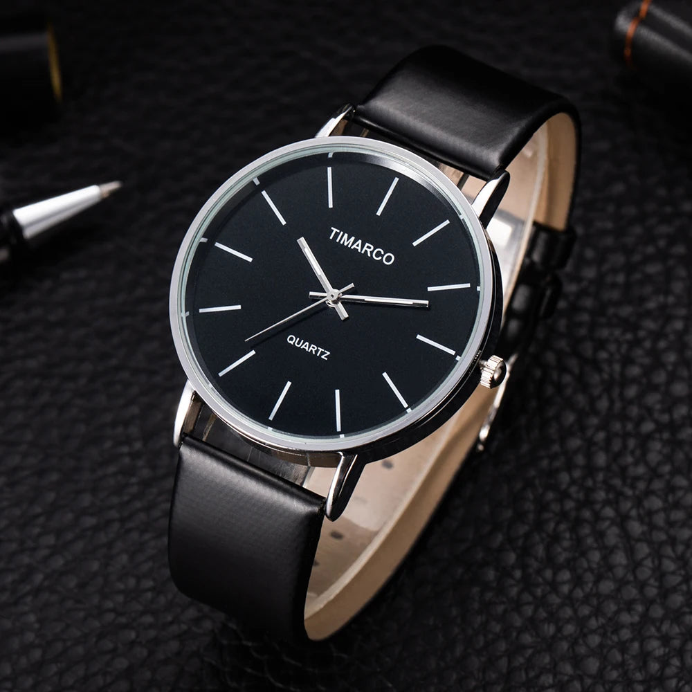 Minimalist Precision Timeless Monochrome Quartz Watch