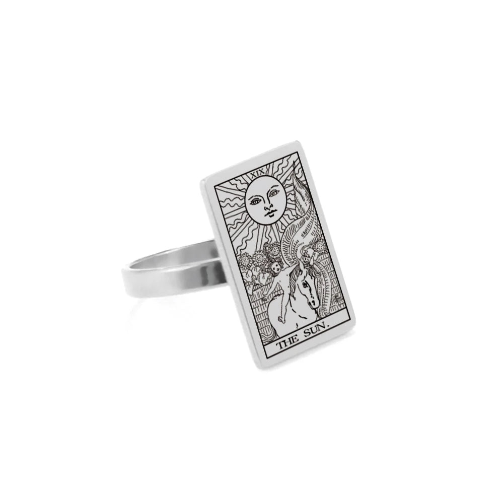 The Major Arcana Tarot Card Ring Mystic Elegance