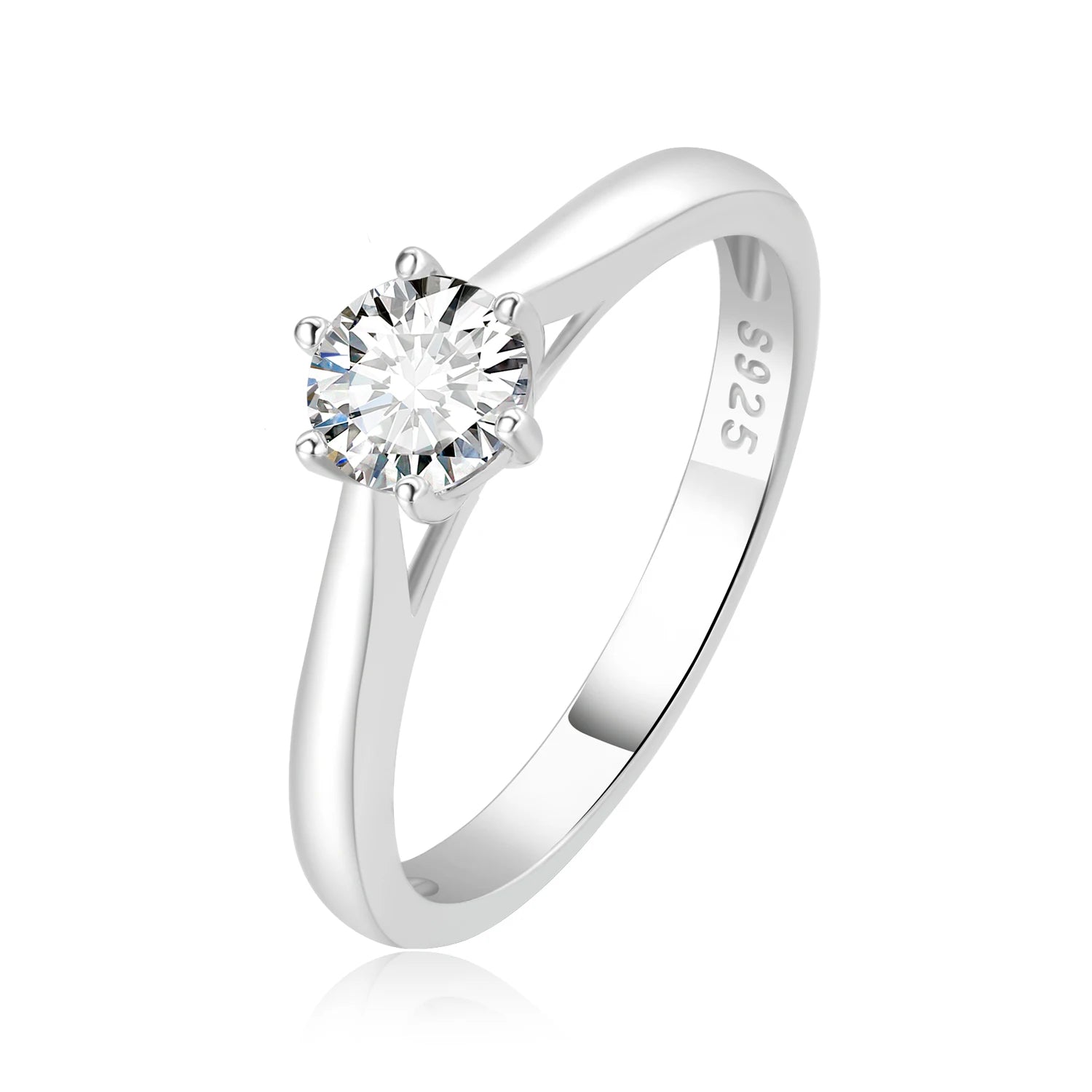 Eternal Promise: POTIY D Color Moissanite Solitaire Ring