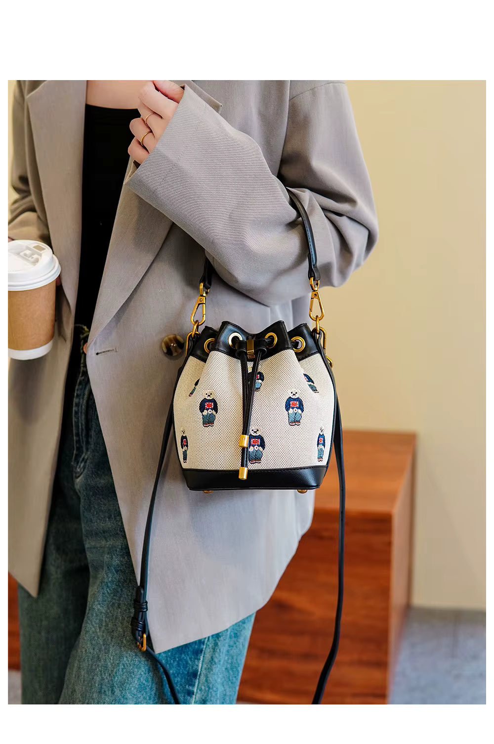 Springtime Joy 2026 Animal Print Bucket Crossbody