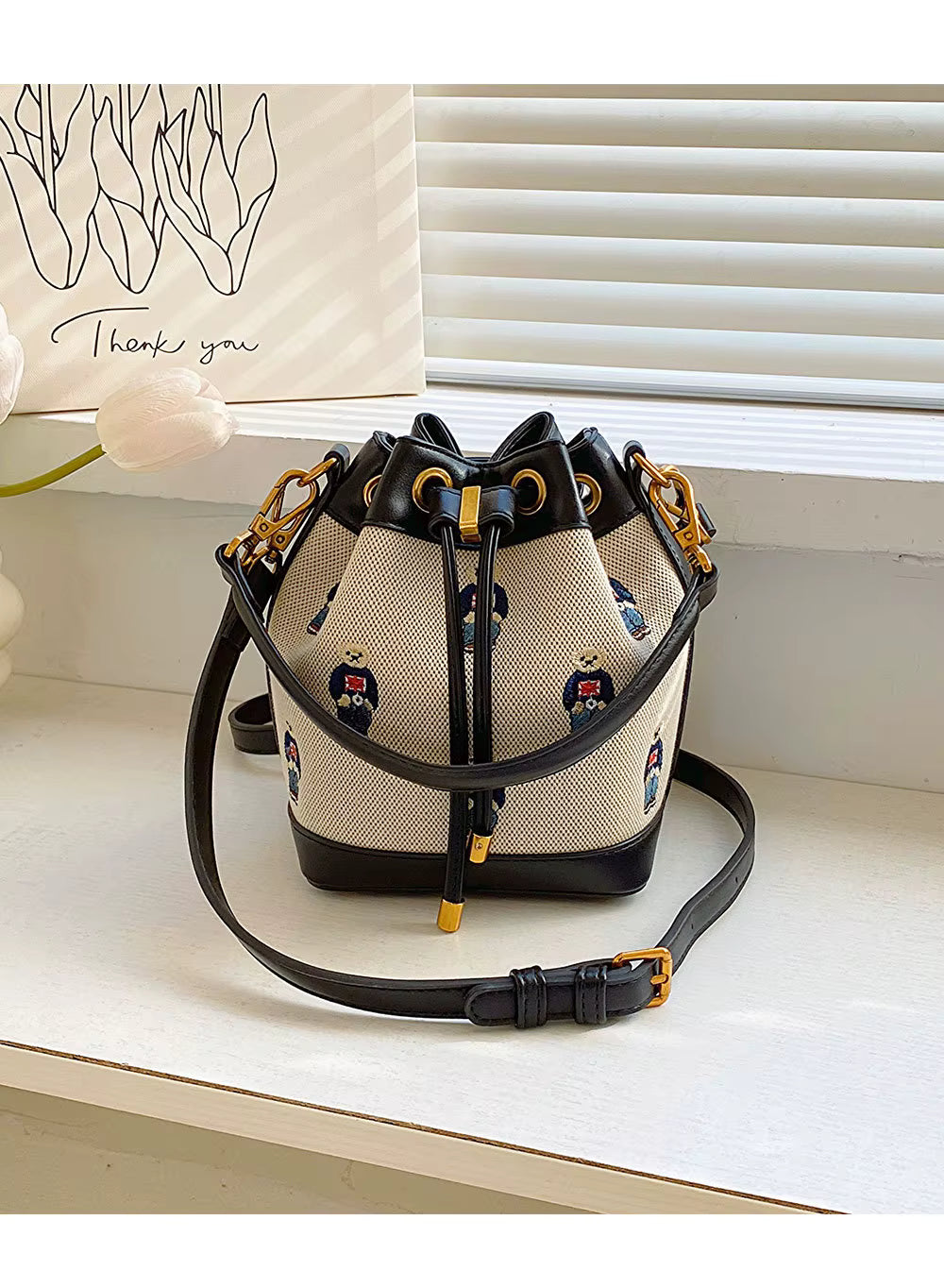 Springtime Joy 2026 Animal Print Bucket Crossbody