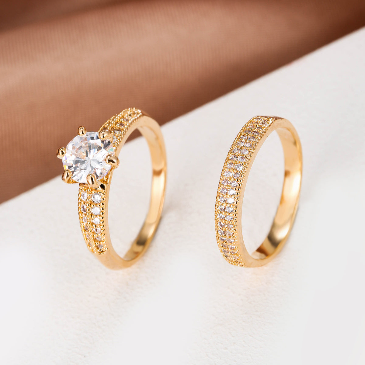 18K Gold plated Luxury Zirconia Eternity Set Lifetime of Style