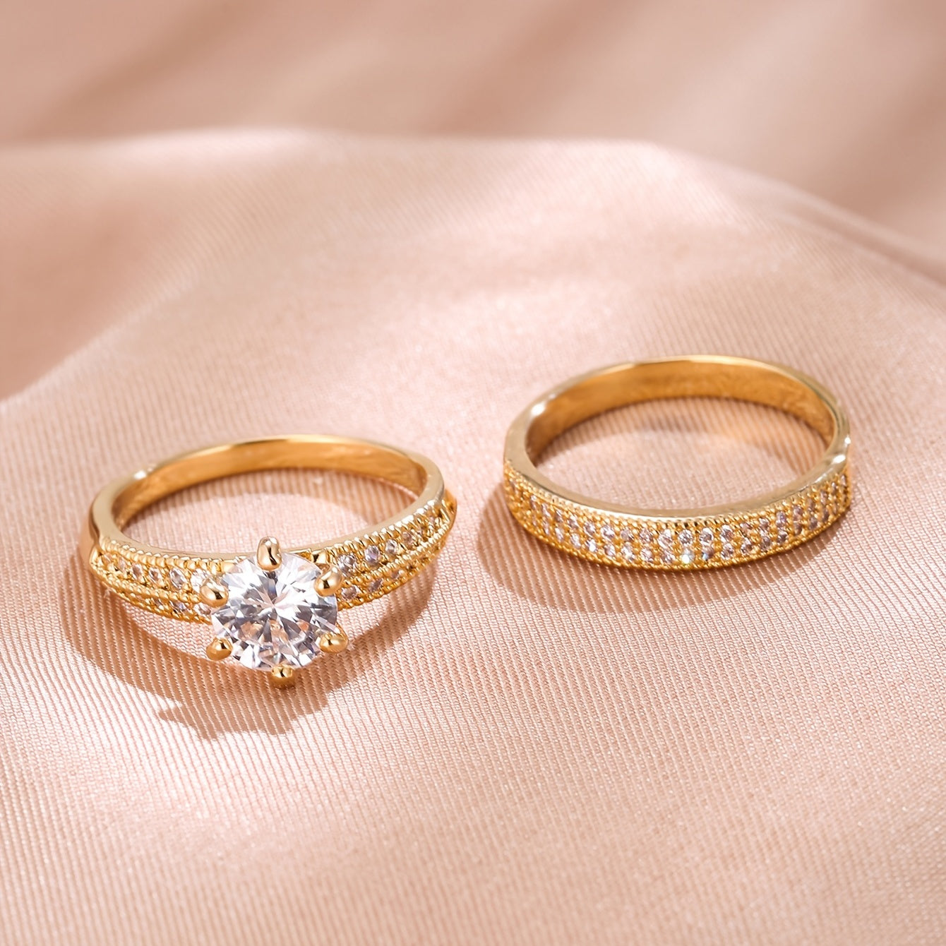 18K Gold plated Luxury Zirconia Eternity Set Lifetime of Style